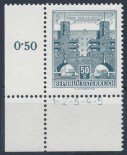 Briefmarke mit Symbolzahl(en)